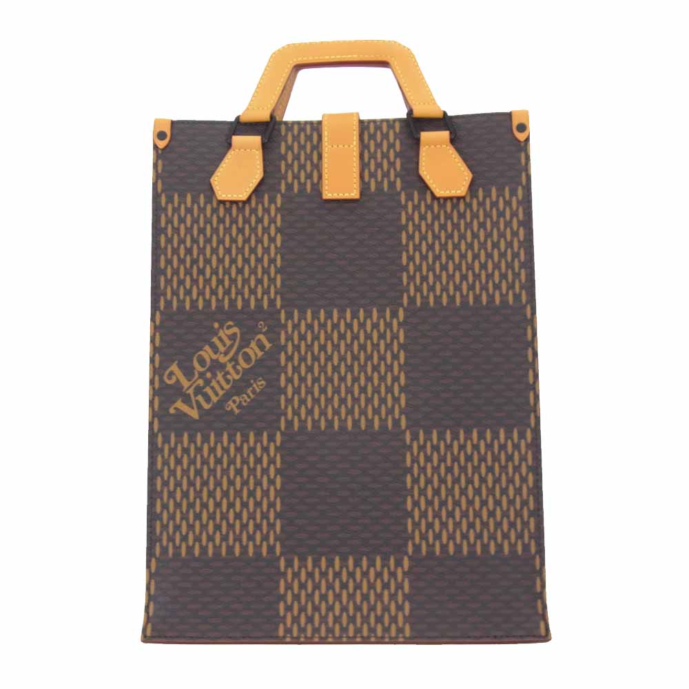 LOUIS VUITTON ルイ・ヴィトン × NIGO × ヴァージル・アブロー 未使用 N40355 ミニトート ダミエ・エベヌ ジャイアント モノグラム キャンバス ブラウン系【新古品】【未使用】【中古】