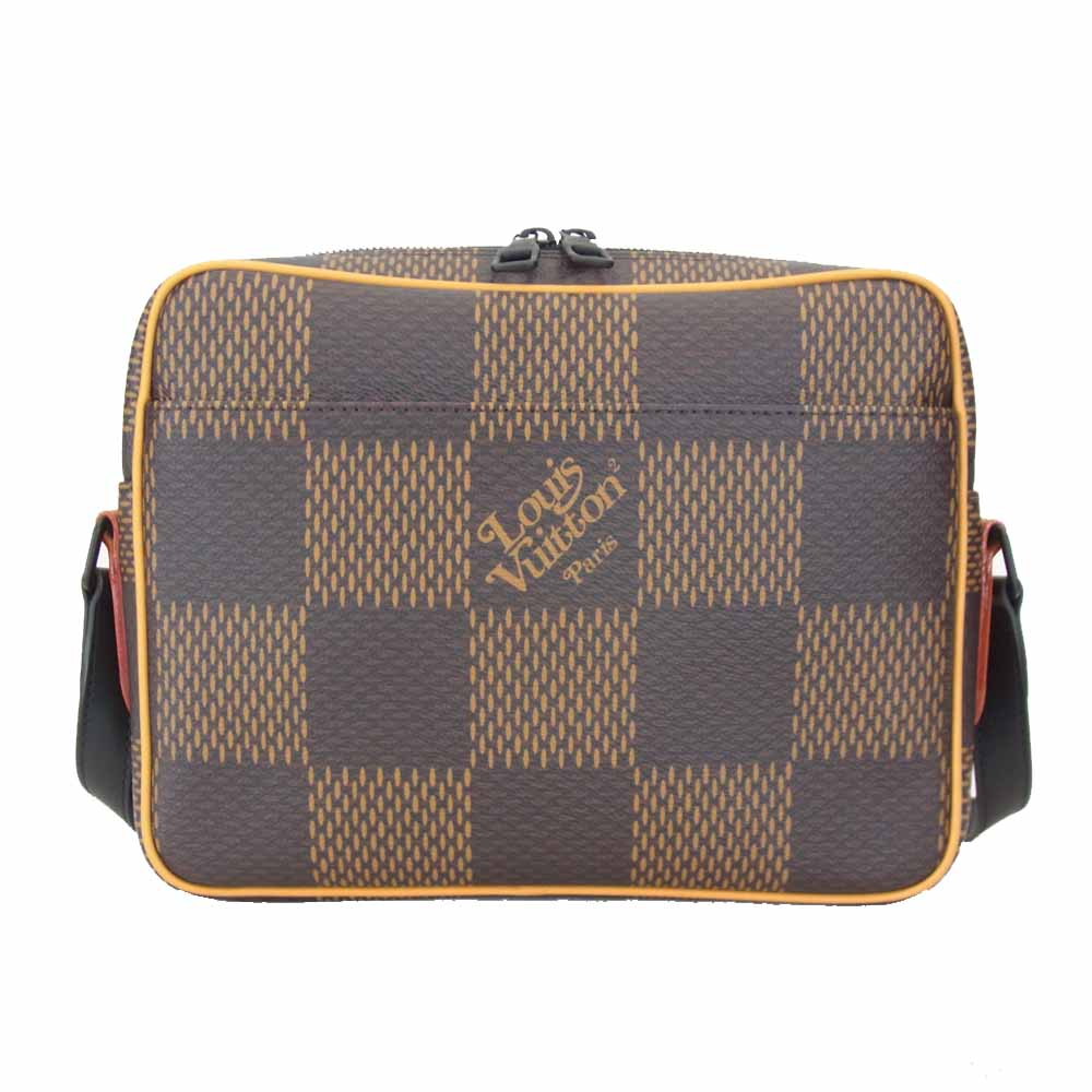LOUIS VUITTON ルイ・ヴィトン × NIGO × ヴァージル・アブロー 未使用 N40359 ナイル・メッセンジャー PM ダミエ・エベヌ ジャイアント モノグラム キャンバス ブラウン系【新古品】【未使用】【中古】