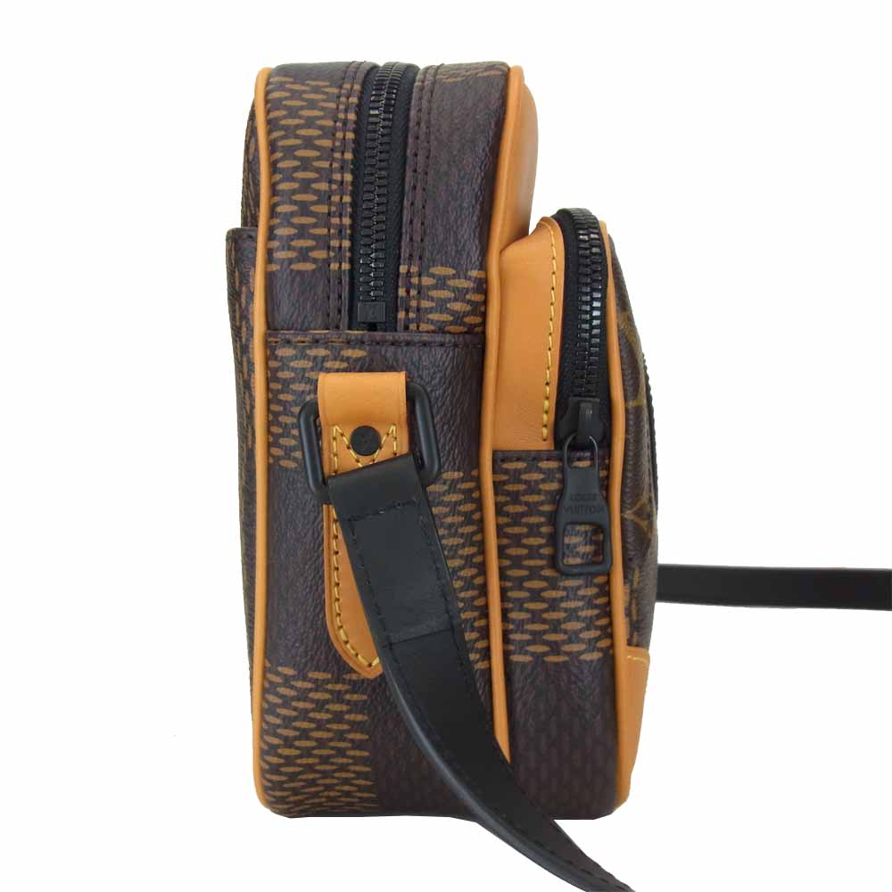 LOUIS VUITTON ルイ・ヴィトン × NIGO × ヴァージル・アブロー 未使用 N40359 ナイル・メッセンジャー PM ダミエ・エベヌ ジャイアント モノグラム キャンバス ブラウン系【新古品】【未使用】【中古】