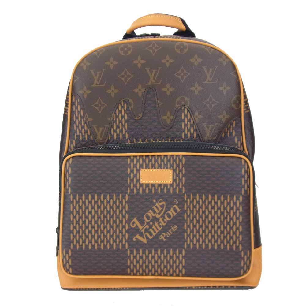 LOUIS VUITTON ルイ・ヴィトン × NIGO × ヴァージル・アブロー N40380 キャンパス バックパック ダミエ・エベヌ ジャイアント モノグラム ブラウン系【新古品】【未使用】【中古】