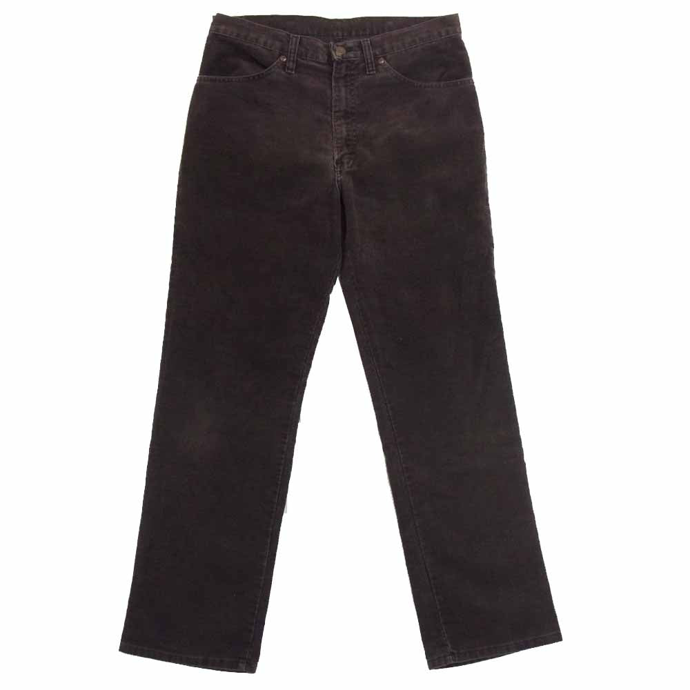 J.C.ペニー USA製 コーデュロイ パンツ コットン ポリエステル L29 黒茶系 32【中古】