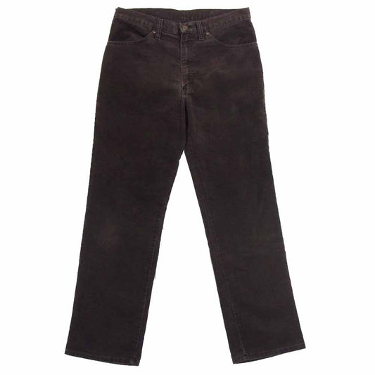 J.C.ペニー USA製 コーデュロイ パンツ コットン ポリエステル L29 黒茶系 32【中古】