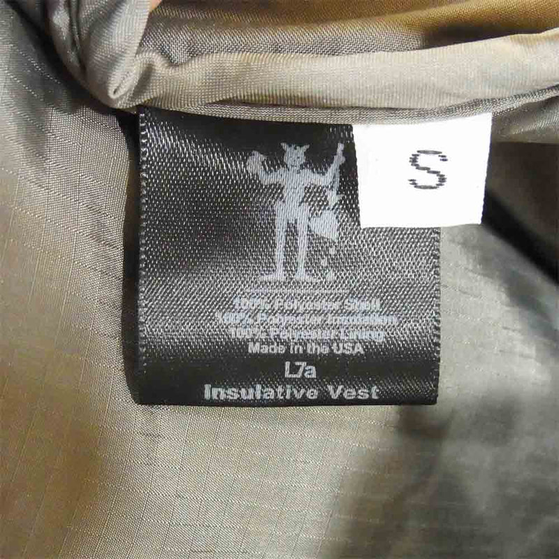 Level7 PCU プルオーバー ベスト Insulative Vest USA製 ポリエステル グレー系 S【美品】【中古】
