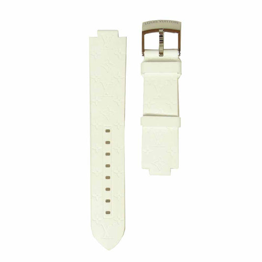 LOUIS VUITTON ルイ・ヴィトン R15175 タンブール用 モノグラム ストラップ 替え ラバー ベルト ホワイト系【美品】【中古】