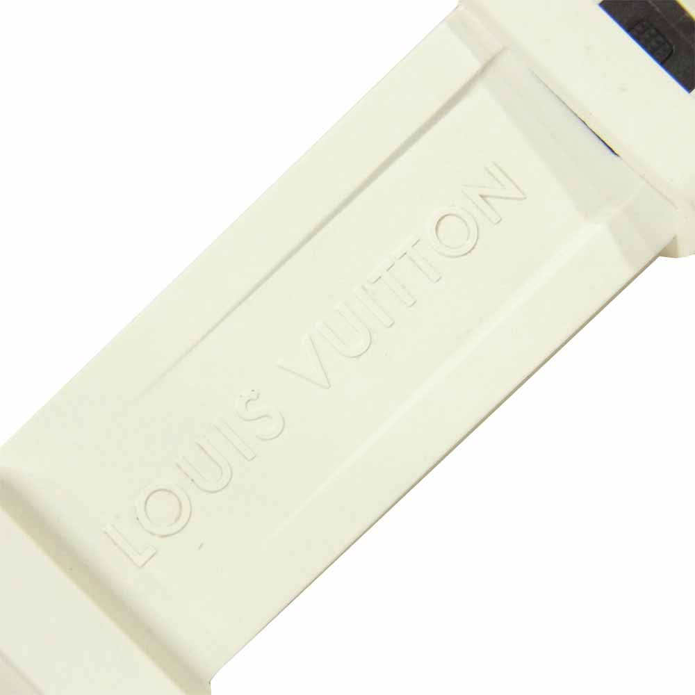 LOUIS VUITTON ルイ・ヴィトン R15175 タンブール用 モノグラム ストラップ 替え ラバー ベルト ホワイト系【美品】【中古】