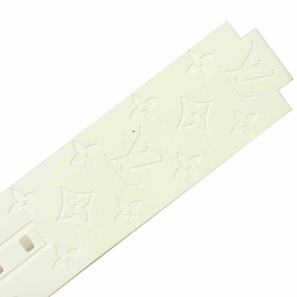 LOUIS VUITTON ルイ・ヴィトン R15175 タンブール用 モノグラム ストラップ 替え ラバー ベルト ホワイト系【美品】【中古】