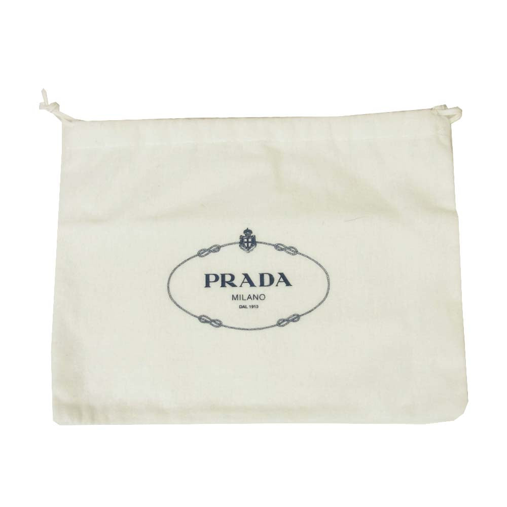 PRADA プラダ 1DH010 チェーン ショルダー バッグ レザー 牛革 レッド系【美品】【中古】