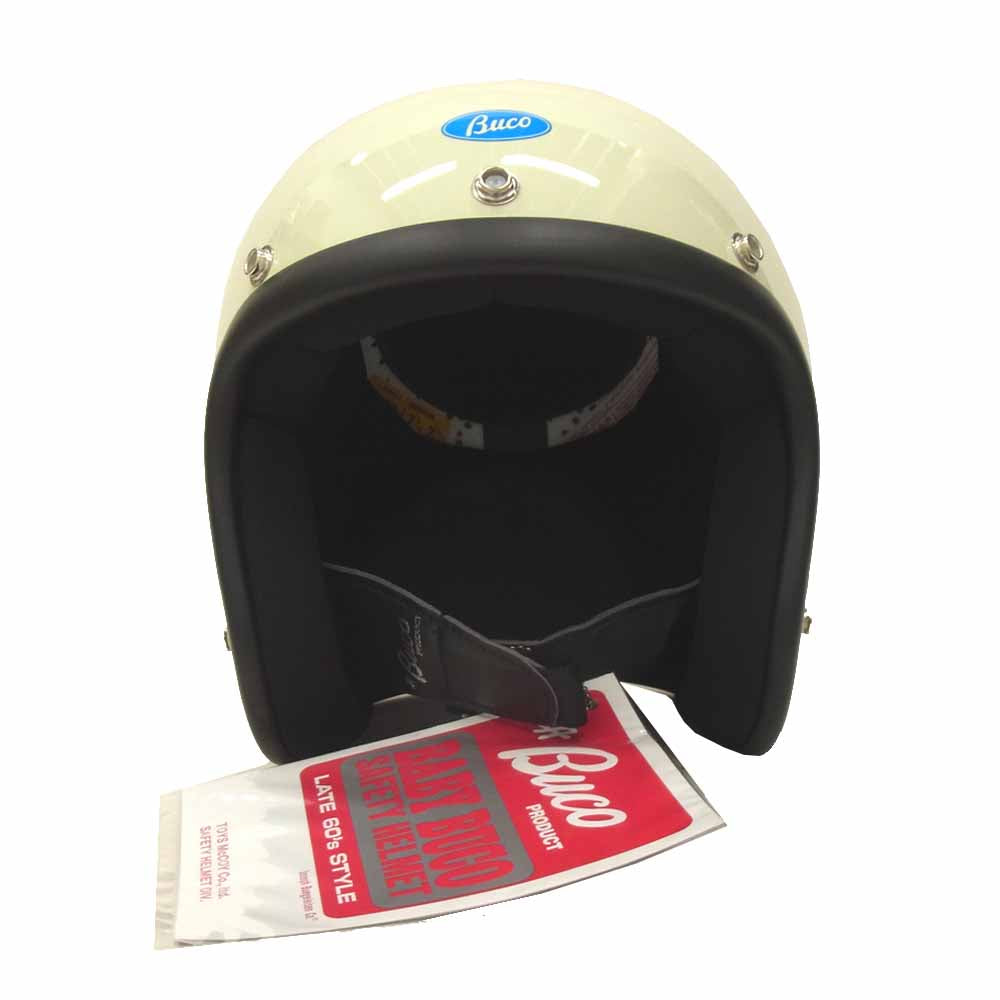 BUCO ブコ JET500-TX BABY BUCO PLAIN MODEL ベビー ブコ プレーン モデル ヘルメット ホワイト系 S/M【新古品】【未使用】【中古】