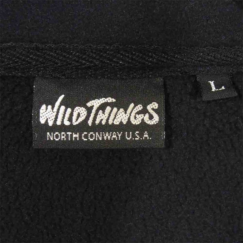 WILDTHINGS ワイルドシングス WT21103N POLARTEC WIND JACKET ポーラテック ウインド フリース ジャケット  ブラック系 L【新古品】【未使用】【中古】