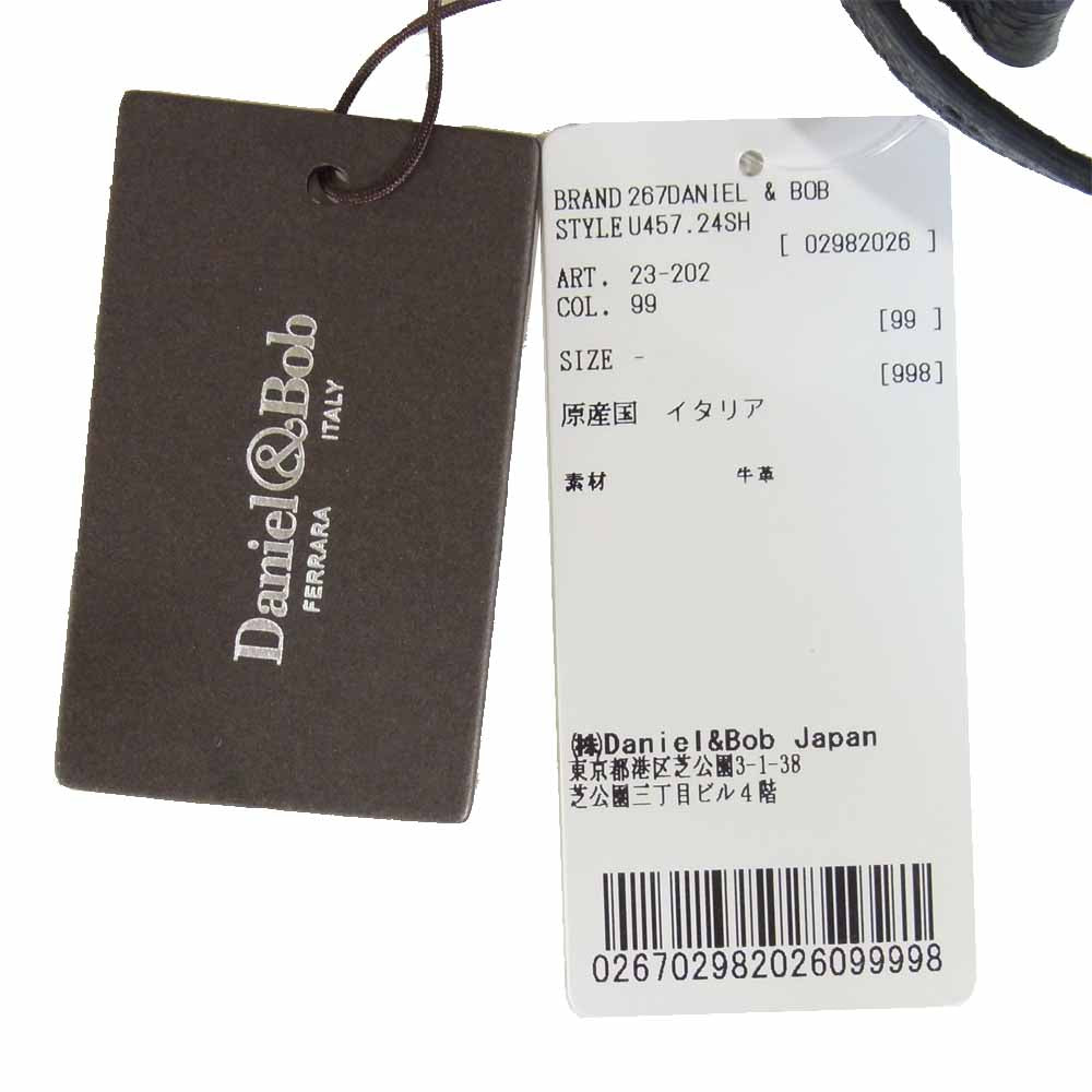 Daniel & Bob ダニエルアンドボブ OTELLO SHOULDER-24SH ALCE accopiato オテッロ ショルダー アルチェ アコピアート バッグ ブラック系【新古品】【未使用】【中古】