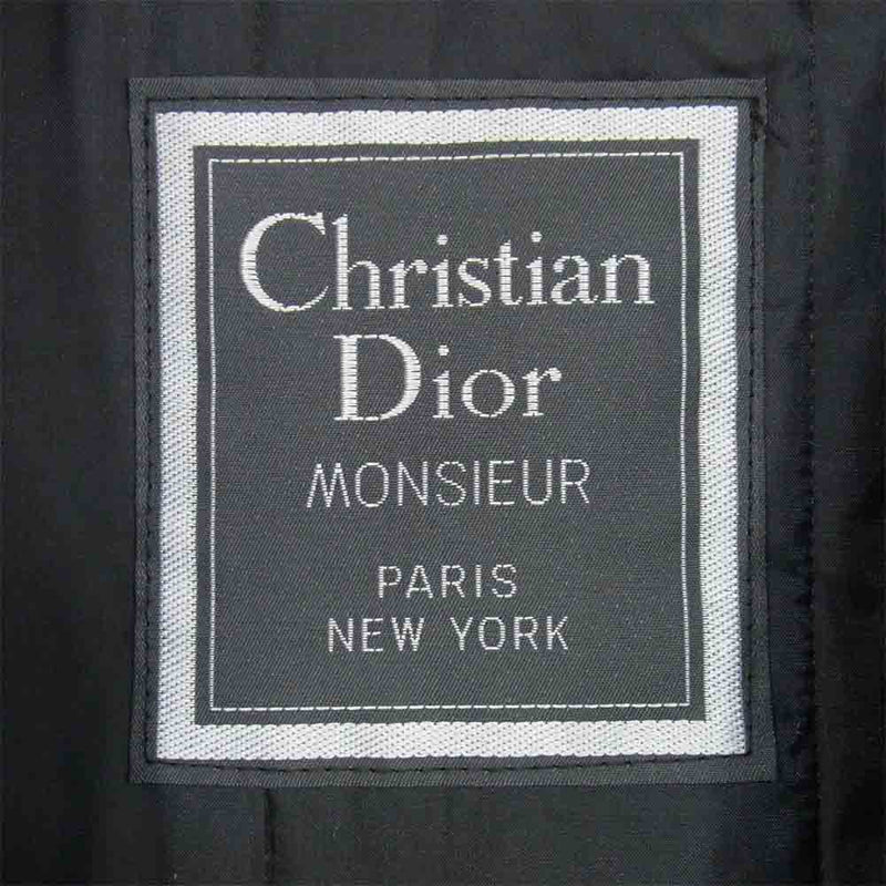 Christian Dior クリスチャンディオール ライナー付き トレンチ コート トレンチコート ブラック系 44S【中古】