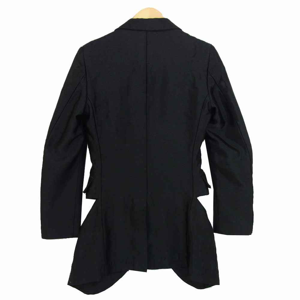 COMME des GARCONS HOMME PLUS コムデギャルソンオムプリュス GARMENT TREATED BUCKLE BLAZER バックル ブレザー ジャケット ブラック系 XS【美品】【中古】
