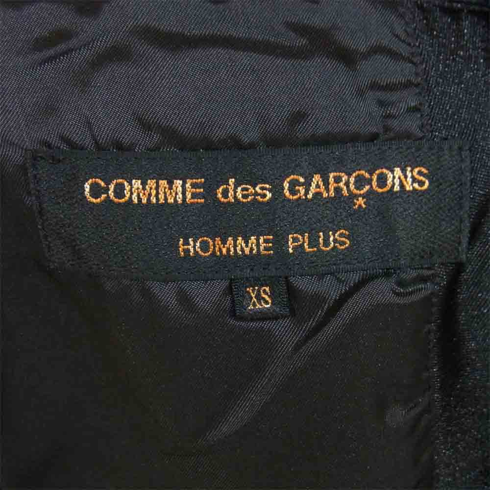 COMME des GARCONS HOMME PLUS コムデギャルソンオムプリュス GARMENT TREATED BUCKLE BLAZER バックル ブレザー ジャケット ブラック系 XS【美品】【中古】