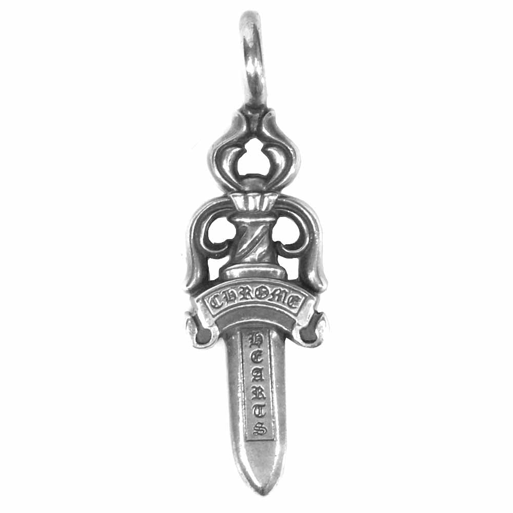 CHROME HEARTS クロムハーツ（原本有） ダブルダガー ペンダント トップ シルバー925 シルバー系【中古】