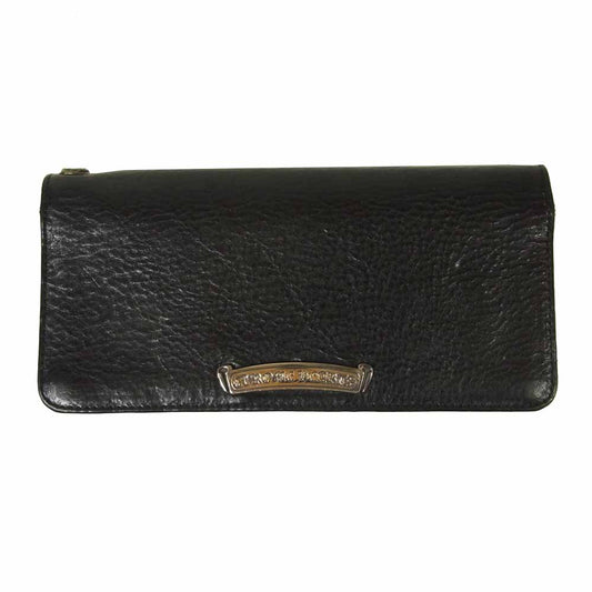 CHROME HEARTS クロムハーツ（原本有） LNG SNGL FLD ロング シングルフォールド ウォレット 財布 ブラック系【中古】