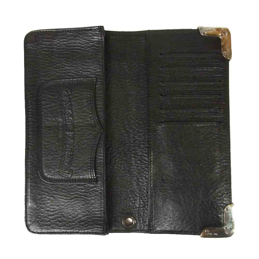 CHROME HEARTS クロムハーツ（原本有） LNG SNGL FLD ロング シングルフォールド ウォレット 財布 ブラック系【中古】