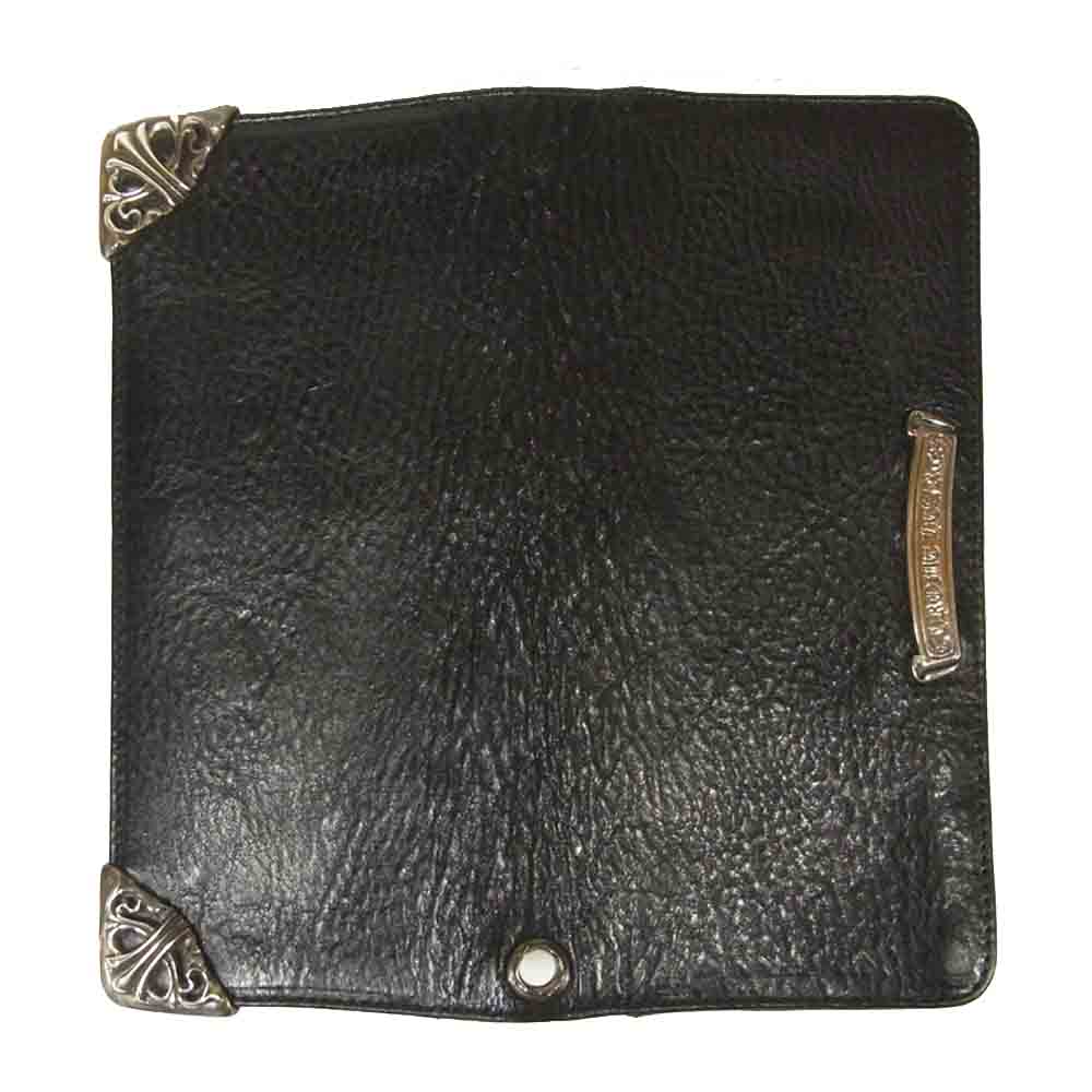 CHROME HEARTS クロムハーツ（原本有） LNG SNGL FLD ロング シングルフォールド ウォレット 財布 ブラック系【中古】