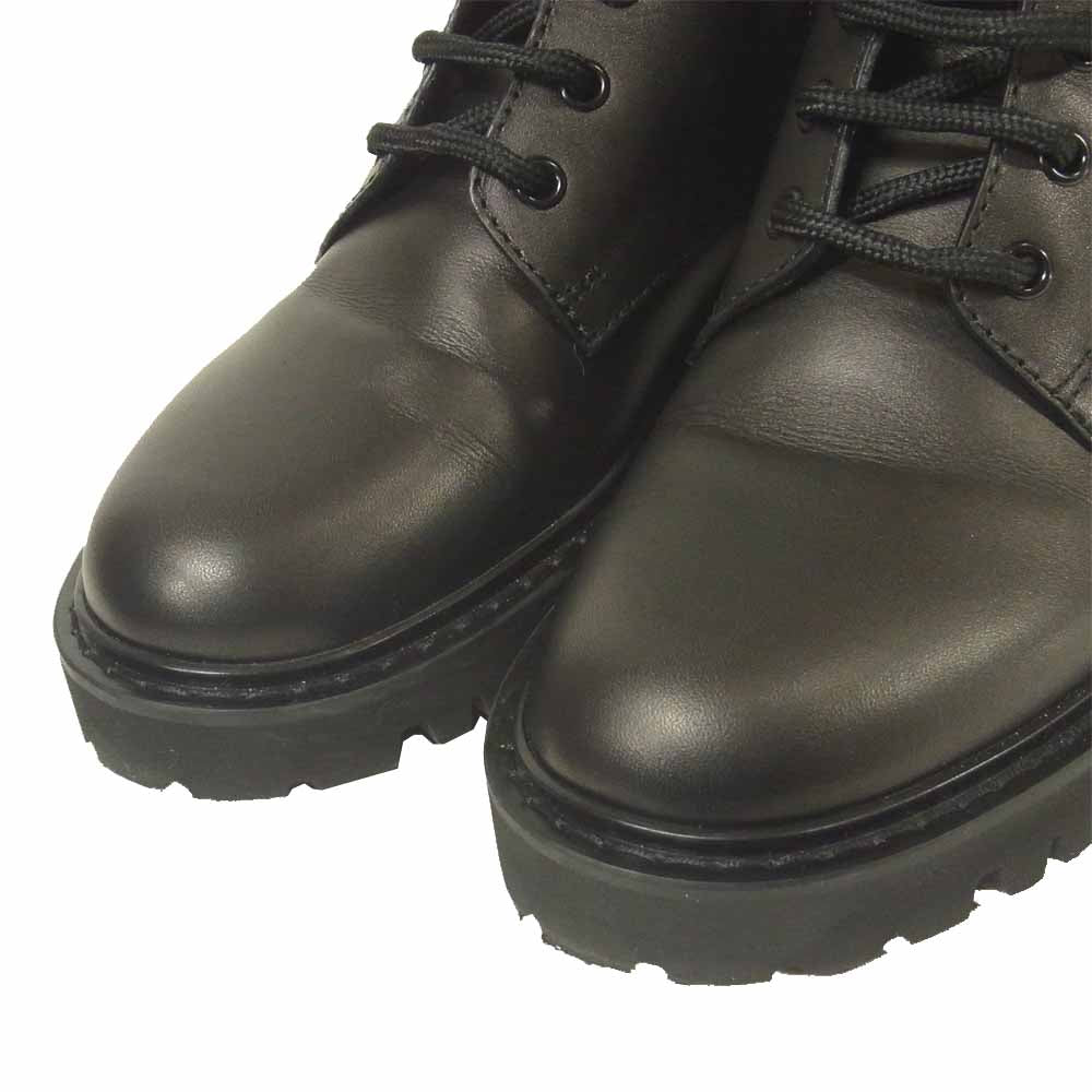 VALENTINO ヴァレンティノ UW2S0Q03 COMBAT BOOTS コンバット ブーツ イタリア製 ブラック系 37【美品】【中古】