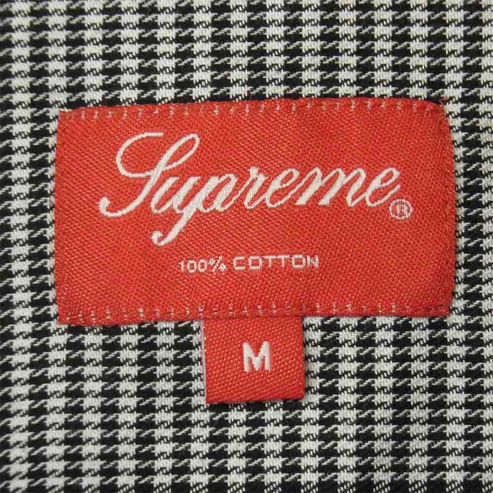 Supreme シュプリーム 20SS Logo Plaid Shirt ロゴ 刺繍 長袖 チェック シャツ ポルトガル製 グレー系 M【中古】