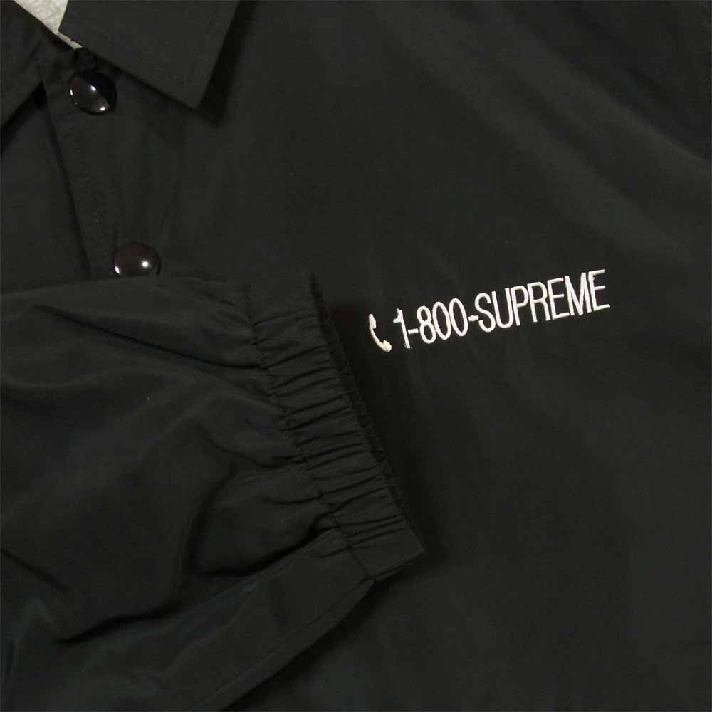 Supreme シュプリーム 19AW 1-800 Coaches Jacket コーチ ジャケット 中国製 ポリエステル ブラック系 M【中古】