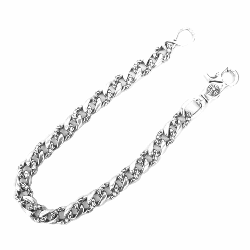 CHROME HEARTS クロムハーツ（原本無） FANCY SHORT-1 1クリップ ショート ファンシー ウォレットチェーン シルバー系【中古】