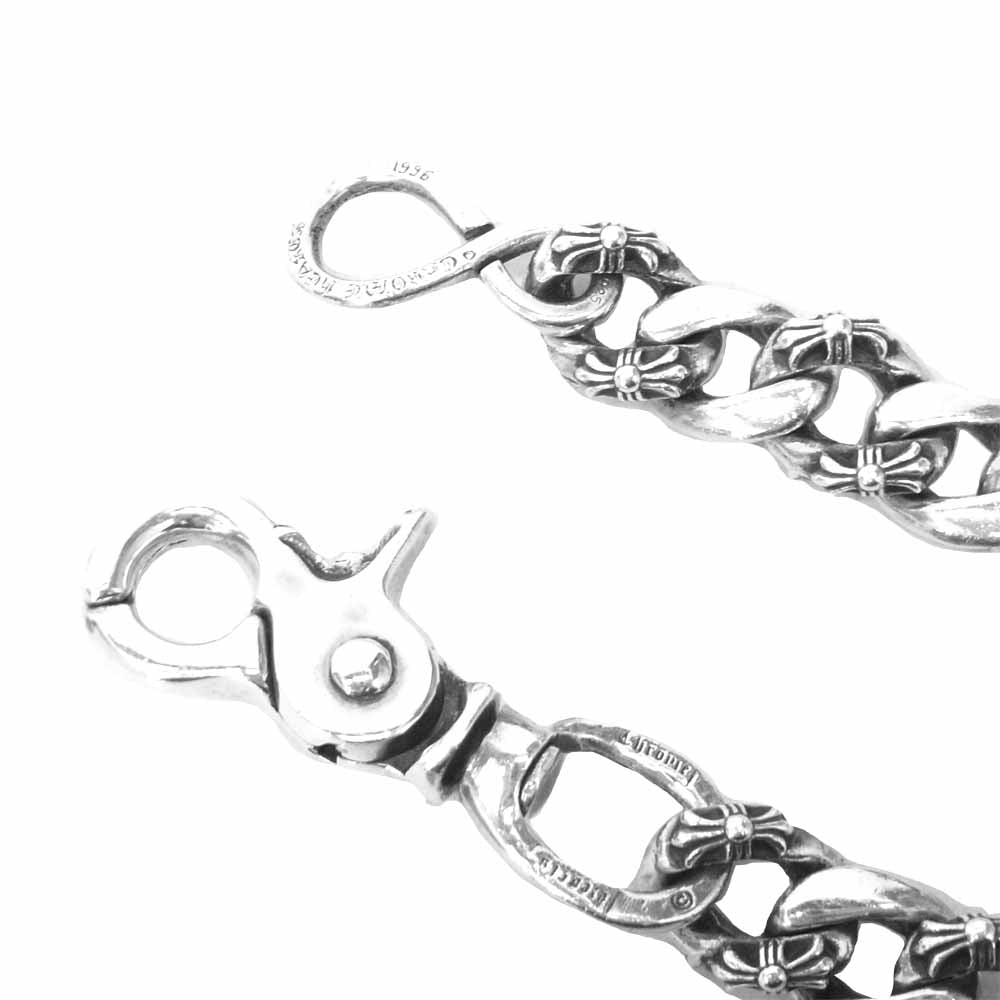 CHROME HEARTS クロムハーツ（原本無） FANCY SHORT-1 1クリップ ショート ファンシー ウォレットチェーン シルバー系【中古】