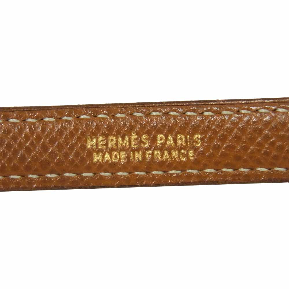 HERMES エルメス ミニケリー ショルダーストラップ クシュベル フランス製 ブラウン系【美品】【中古】