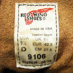 RED WING レッドウィング 9106 アイリッシュセッター ブーツ レザー アメリカ製 ブラウン系 27.5cm【中古】
