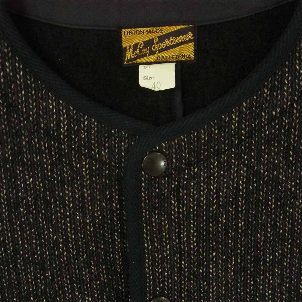 The REAL McCOY'S ザリアルマッコイズ MJ18120 WOOL RASHCEL VEST ウール ラッセル ビーチ クロス ベスト ダークグレー系 40【中古】