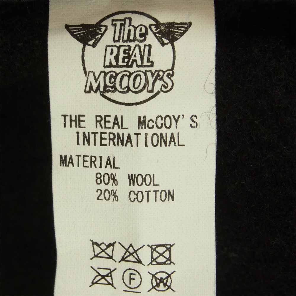 The REAL McCOY'S ザリアルマッコイズ MJ18120 WOOL RASHCEL VEST ウール ラッセル ビーチ クロス ベスト  ダークグレー系 40【中古】