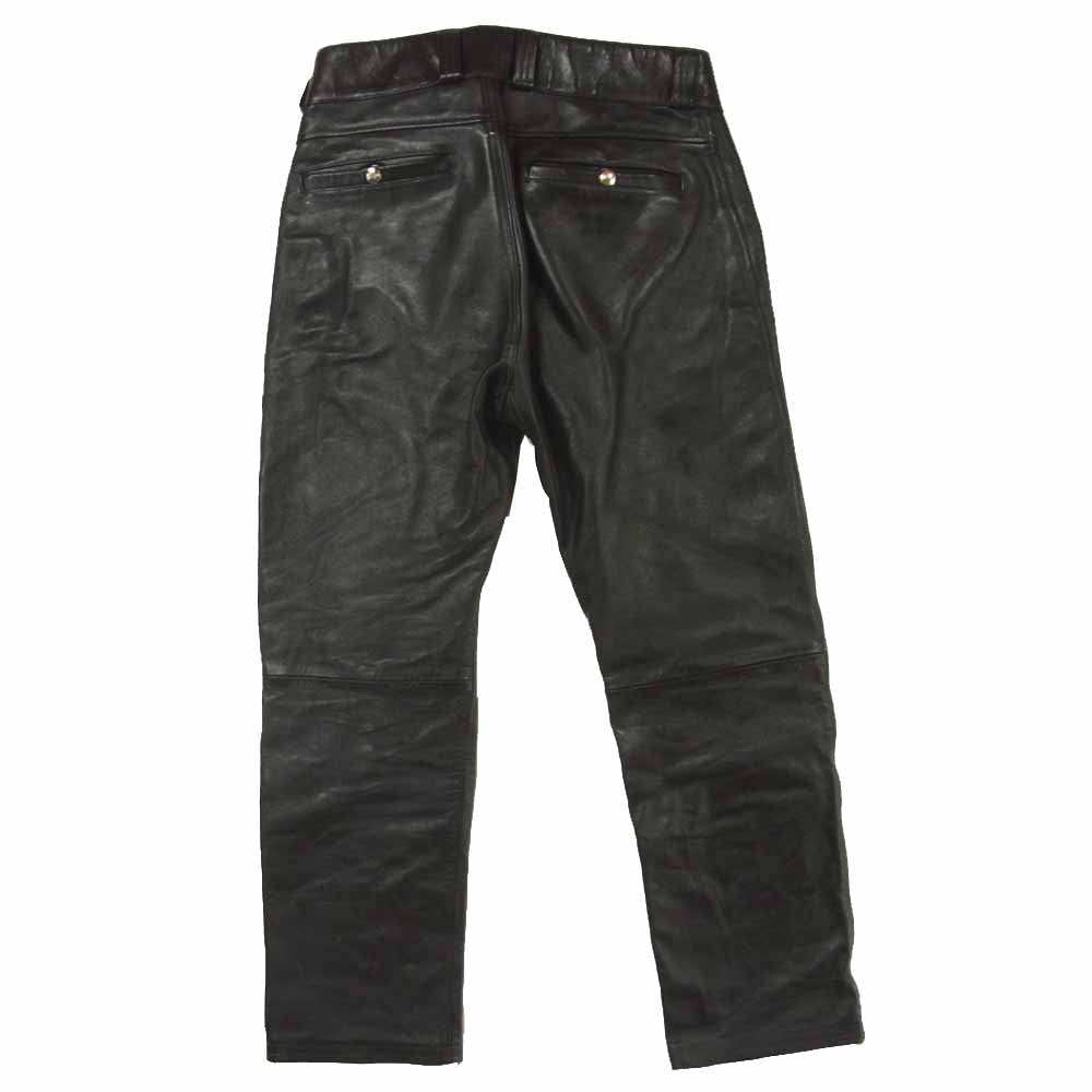 The REAL McCOY'S ザリアルマッコイズ BUCO ブコ J-99 LEATHER PANTS ホースハイド レザー パンツ ブラック系 32【中古】