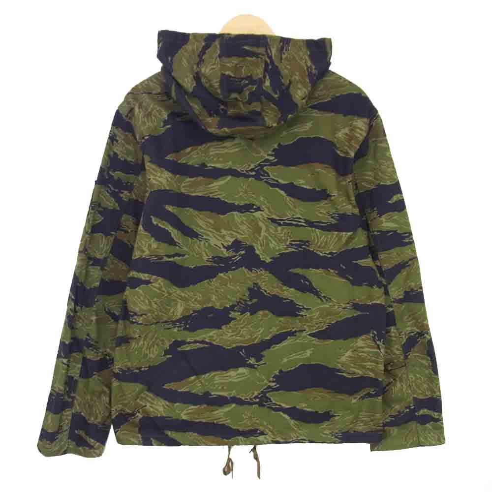 The REAL McCOY'S ザリアルマッコイズ MJ20008 タイガー カモ パーカー ゴールド タイガー TIGER CAMOUFLAGE PARKA GOLD TONE カーキ系 XL【中古】