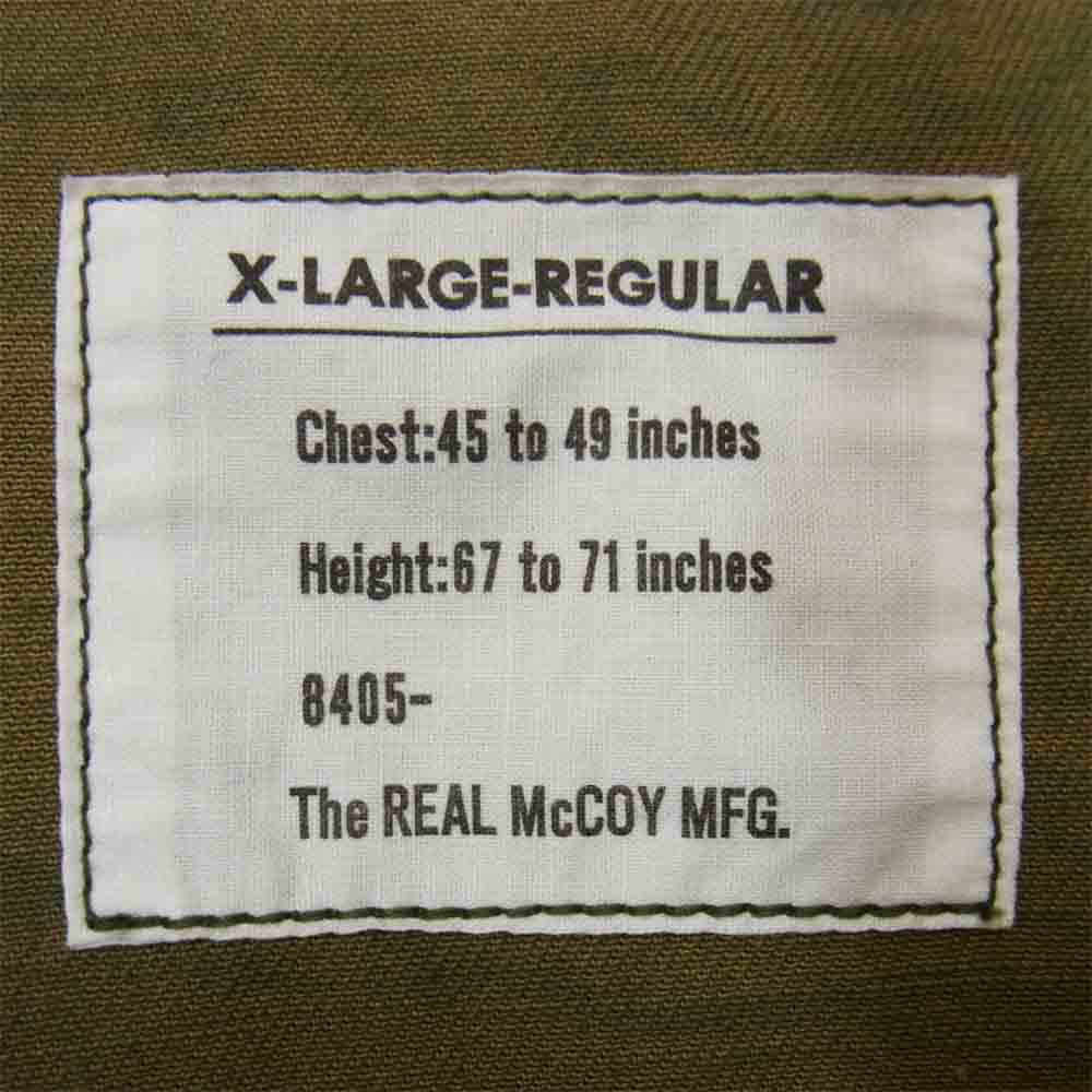 The REAL McCOY'S ザリアルマッコイズ MJ20008 タイガー カモ パーカー ゴールド タイガー TIGER CAMOUFLAGE PARKA GOLD TONE カーキ系 XL【中古】