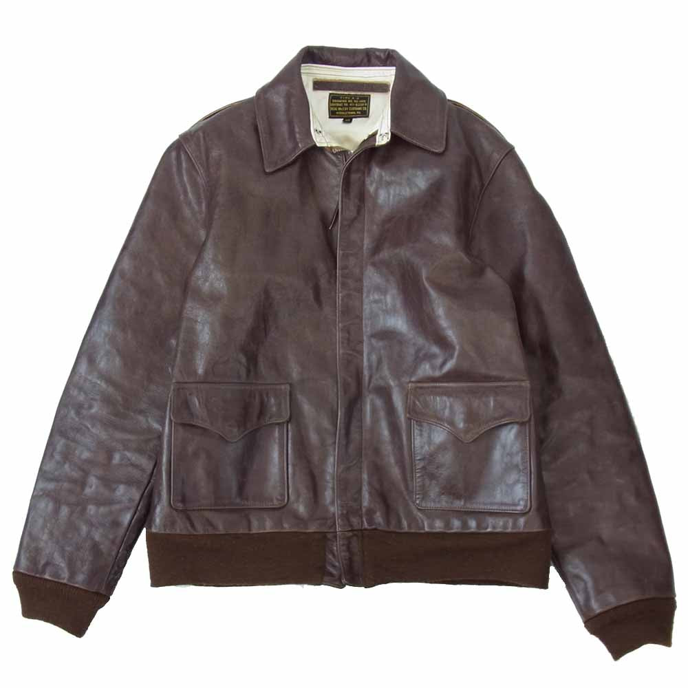 The REAL McCOY'S ザリアルマッコイズ 19AW A-2 YUME KOROZEN DYE 夢こうろ染仕上げ ホースハイド フライト ジャケット ブラウン系 42【中古】