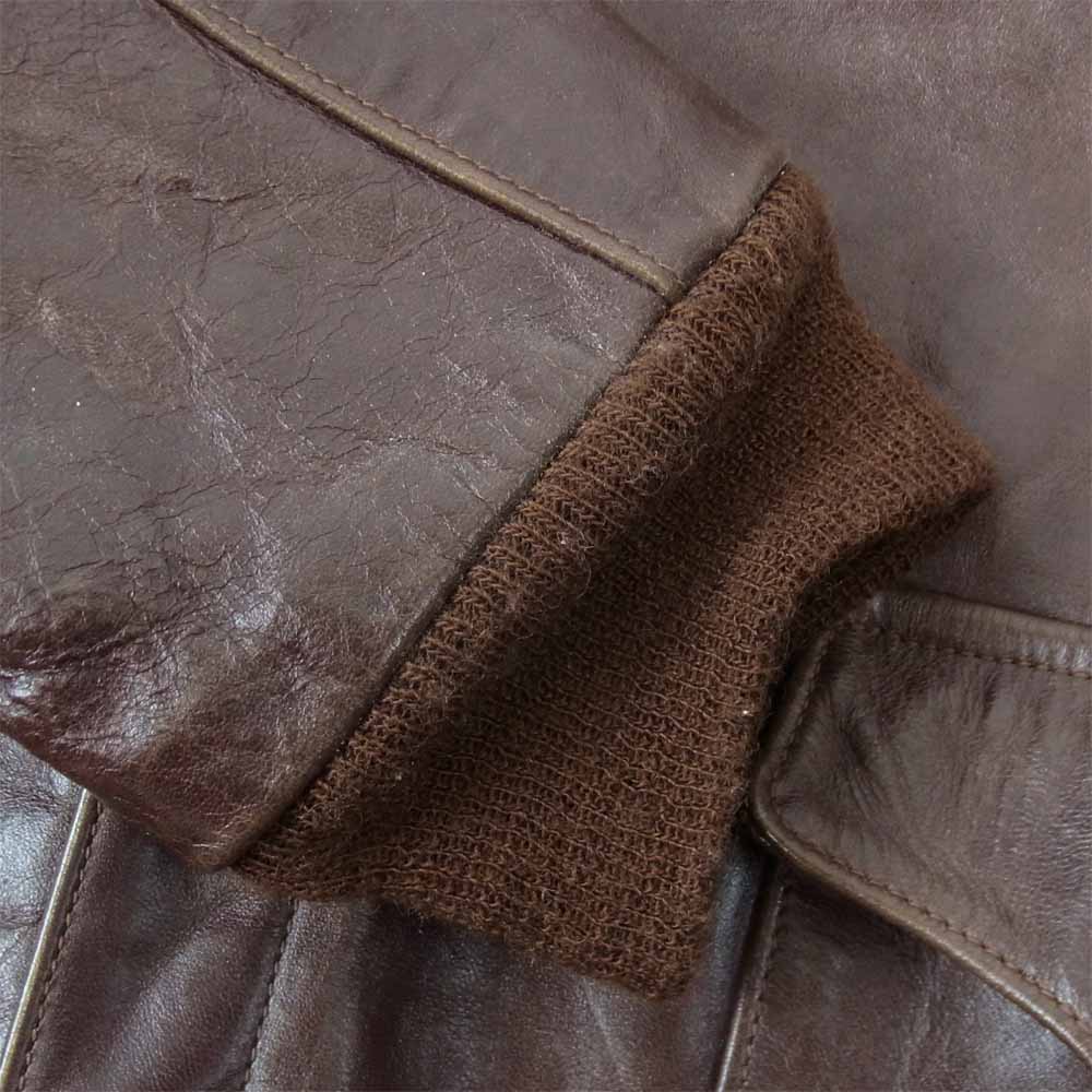 The REAL McCOY'S ザリアルマッコイズ 19AW A-2 YUME KOROZEN DYE 夢こうろ染仕上げ ホースハイド フライト ジャケット ブラウン系 42【中古】