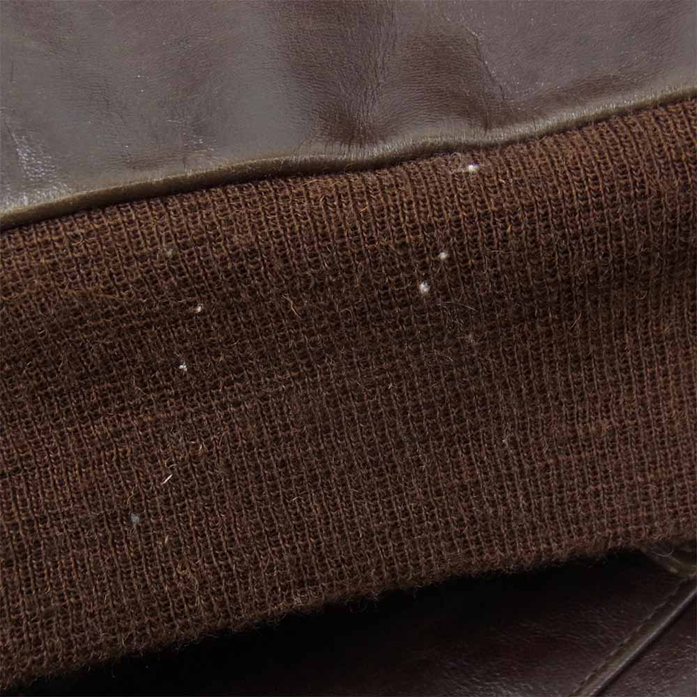 The REAL McCOY'S ザリアルマッコイズ 19AW A-2 YUME KOROZEN DYE 夢こうろ染仕上げ ホースハイド フライト ジャケット ブラウン系 42【中古】