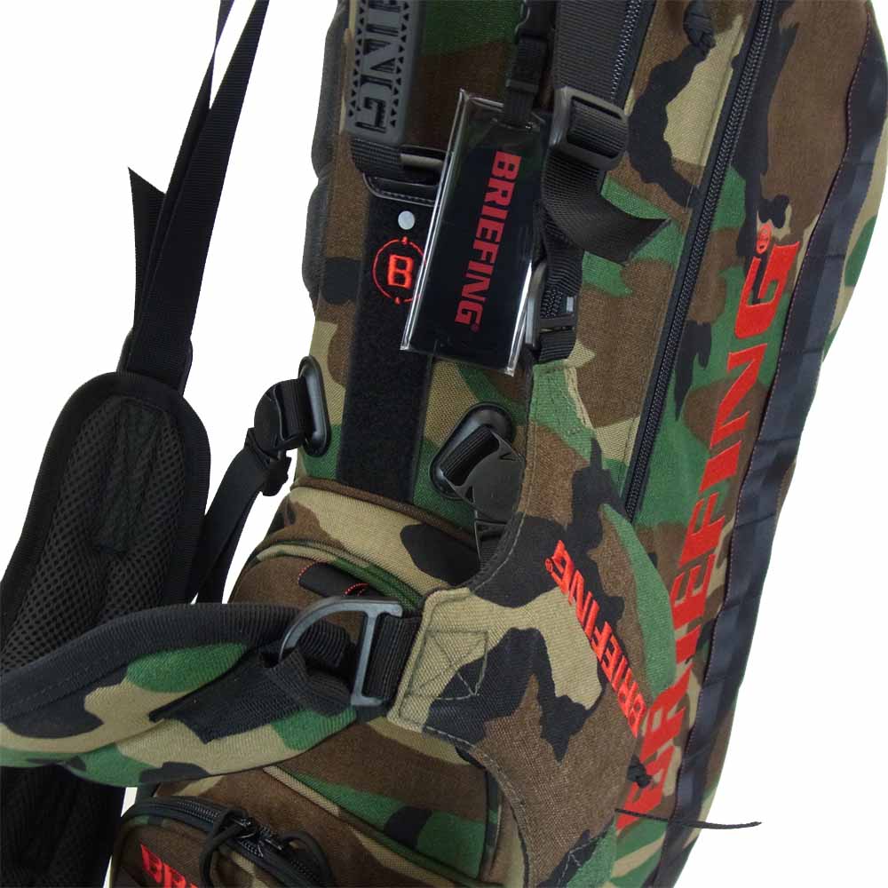 BRIEFING ブリーフィング BRG203D22-160-001 CR-4 #02 STAND BAG スタンド キャディ ゴルフ バッグ マルチカラー系 FREE【新古品】【未使用】【中古】
