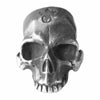 GABOR ガボール ギャラ付 LG. SKULL WITHOUT JAW RING ラージ スカル ウィズアウト ジョー 顎無し リング シルバー系 15号【中古】
