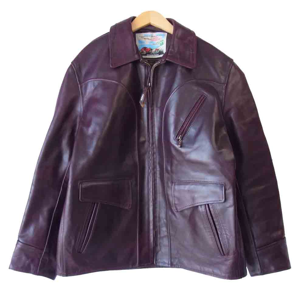 AERO LEATHER エアロレザー HERCULES ヘラクレス  ワインレッド系 42【中古】