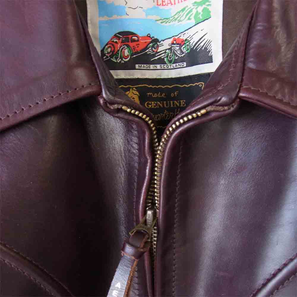 AERO LEATHER エアロレザー HERCULES ヘラクレス  ワインレッド系 42【中古】