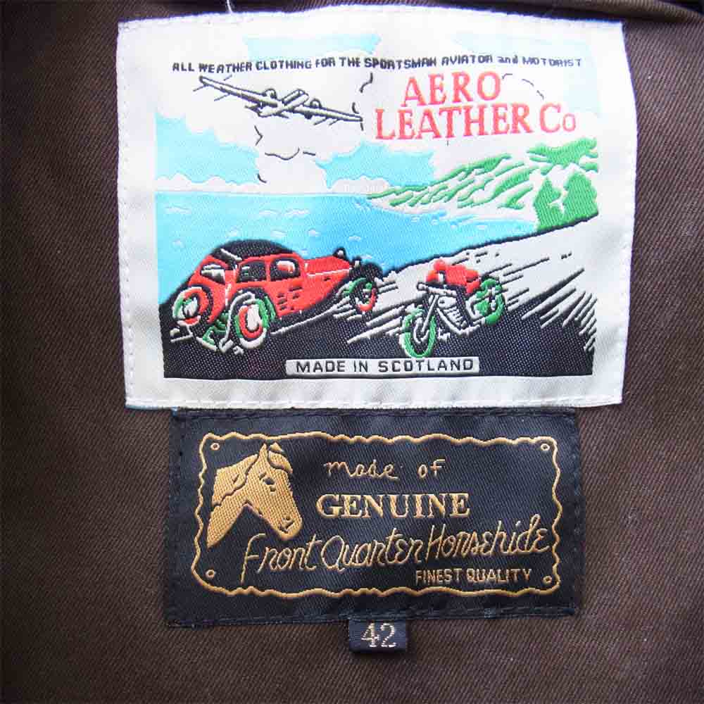 AERO LEATHER エアロレザー HERCULES ヘラクレス  ワインレッド系 42【中古】