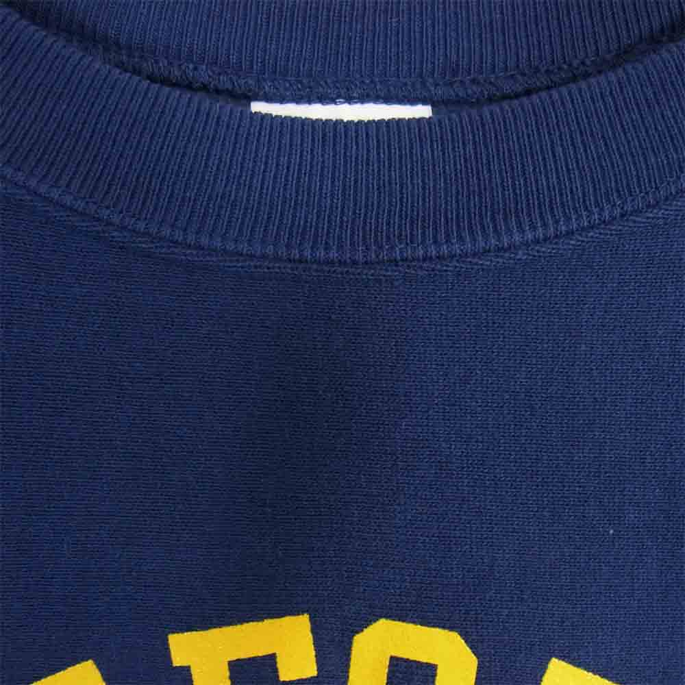 Champion チャンピオン C3-E004 Reverse Weave リバースウィーブ 青単 復刻 クルーネック スウェット ネイビー系 L【中古】