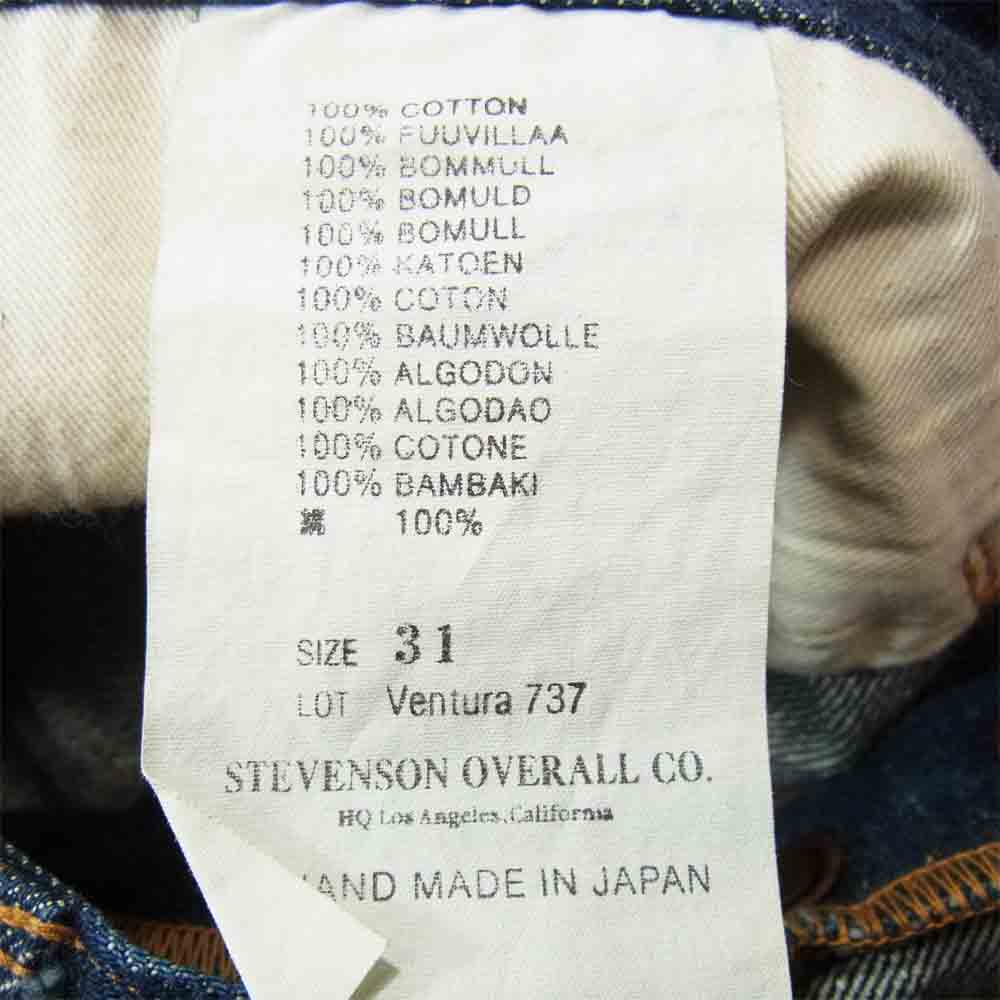 Stevenson Overall Co. スティーブンソンオーバーオール 737 RXX デニムパンツ インディゴブルー系 31【美品】【中古】