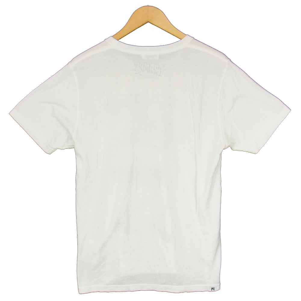HYSTERIC GLAMOUR ヒステリックグラマー 0253CT14 THE CRAMPS クランプス CAN YOUR PUSSY DO THE DOG pt T-SH Tシャツ ホワイト系 M【中古】