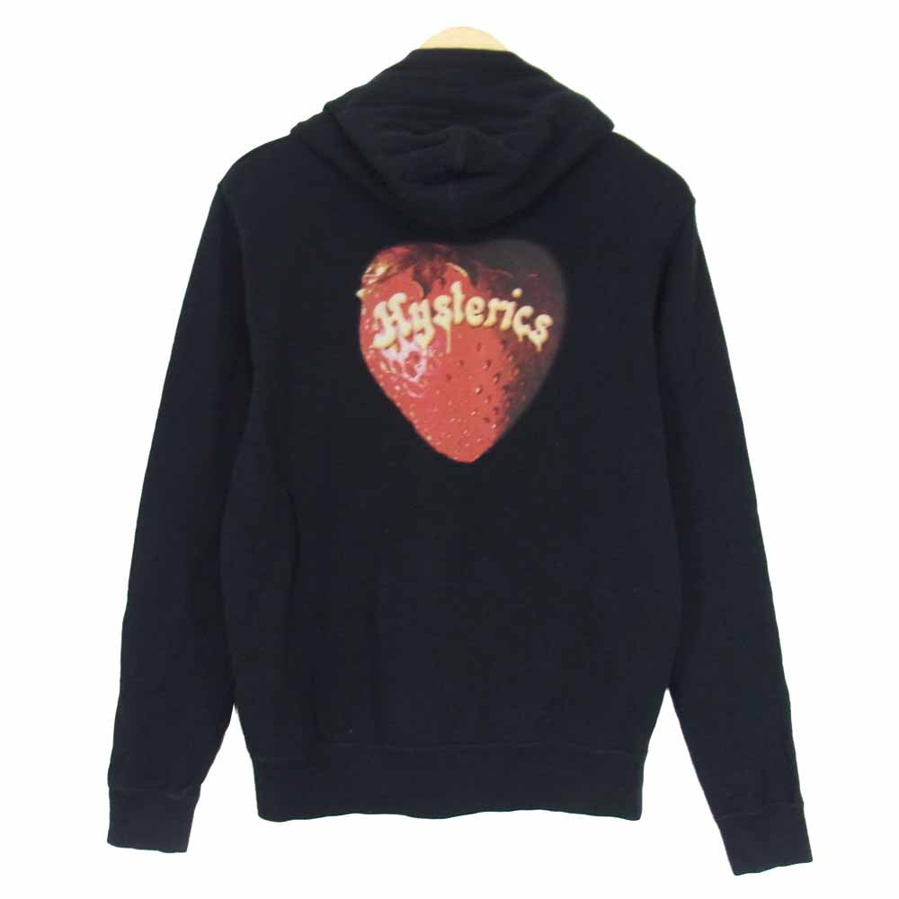 HYSTERIC GLAMOUR ヒステリックグラマー 0241CF08 スカル ベリー パーカー ブラック系 L【中古】