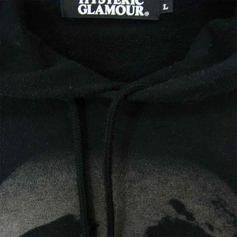 HYSTERIC GLAMOUR ヒステリックグラマー 0241CF08 スカル ベリー パーカー ブラック系 L【中古】