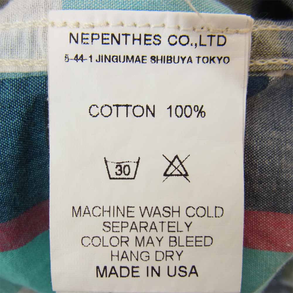 Engineered Garments エンジニアードガーメンツ 半袖 チェック シャツ ブルー系 XS【中古】