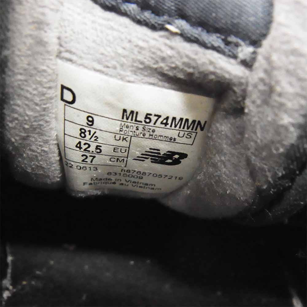 NEW BALANCE ニューバランス ML574MMN 574 MOON PACK ムーン パック ネイビー 27cm【中古】