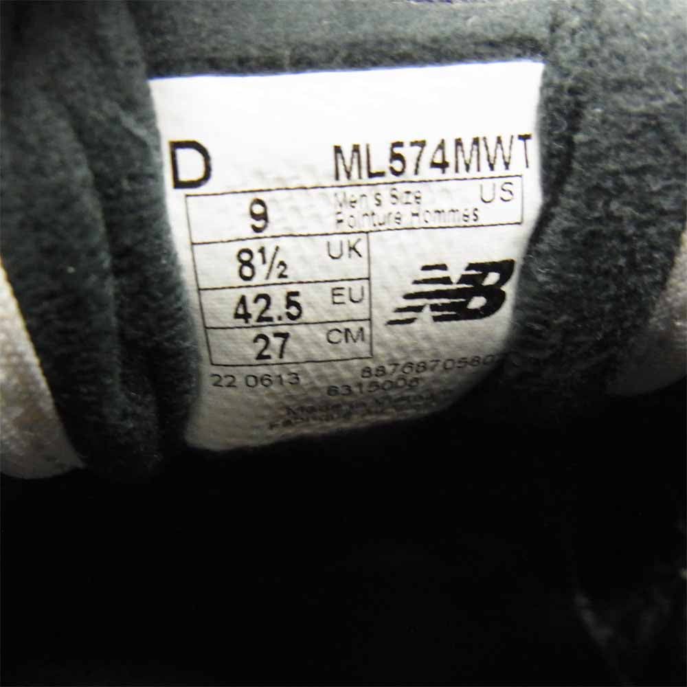 NEW BALANCE ニューバランス ML574MWT 574 MOON PACK ムーン パック ホワイト ホワイト系 27cm【中古】