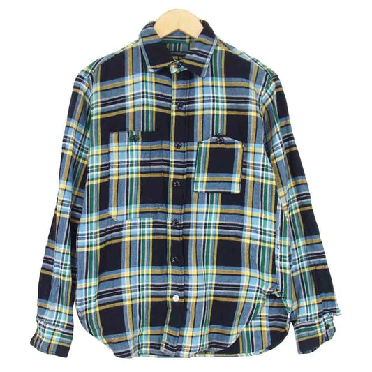 Engineered Garments エンジニアードガーメンツ フランネル チェック シャツ ネイビー系 XS【中古】
